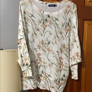 Floral Knit Sweater